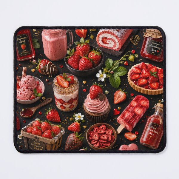 Item preview, Strawberry Pattern Fruit Seamless Print designed and sold by Aramdesing.