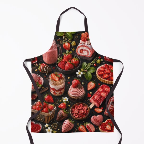 Item preview, Strawberry Pattern Fruit Seamless Print designed and sold by Aramdesing.