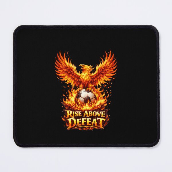 Item preview, Rise Above Defeat Phoenix Football Motivation Graphic designed and sold by PunchDrop.