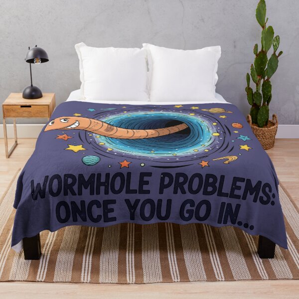Item preview, Wormhole Problems Funny Sci-Fi Space Worm designed and sold by Amir Faysal.
