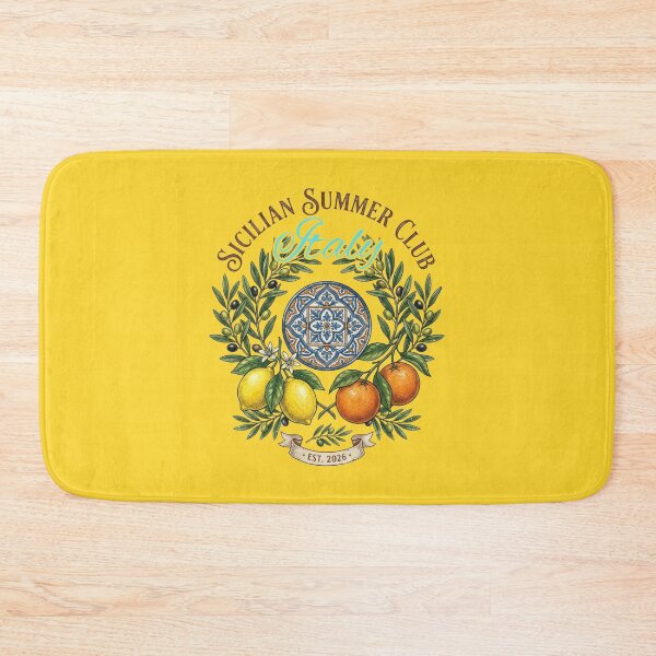 Item preview, Sicilian Summer Club Italy T-Shirt - Vintage Mediterranean Citrus Crest Graphic Tee - Retro Italian Tile Apparel, Lemon and Orange Botanical Shirt, European Vacation Gift T-Shirt designed and sold by justyna-s28.