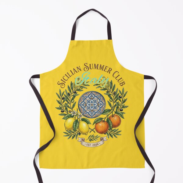 Item preview, Sicilian Summer Club Italy T-Shirt - Vintage Mediterranean Citrus Crest Graphic Tee - Retro Italian Tile Apparel, Lemon and Orange Botanical Shirt, European Vacation Gift T-Shirt designed and sold by justyna-s28.