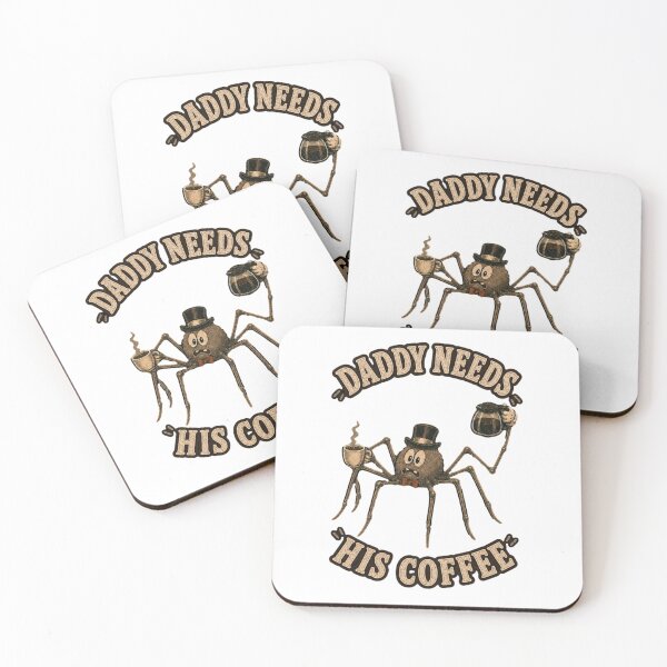 Item preview, Daddy Long Legs Needs Coffee designed and sold by OverThunk.