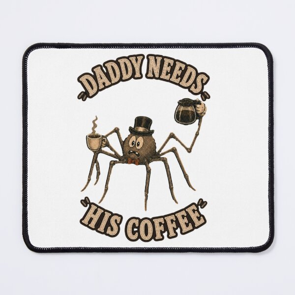 Item preview, Daddy Long Legs Needs Coffee designed and sold by OverThunk.