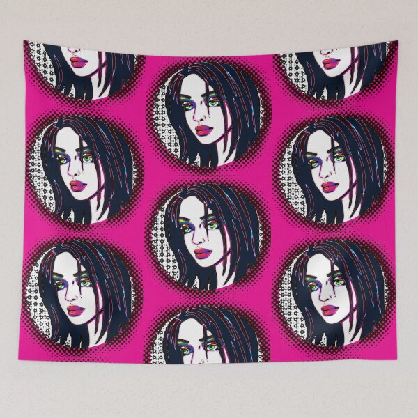 Item preview, Modern Abstract Pop Art Portrait of a Woman designed and sold by cremedecolor.