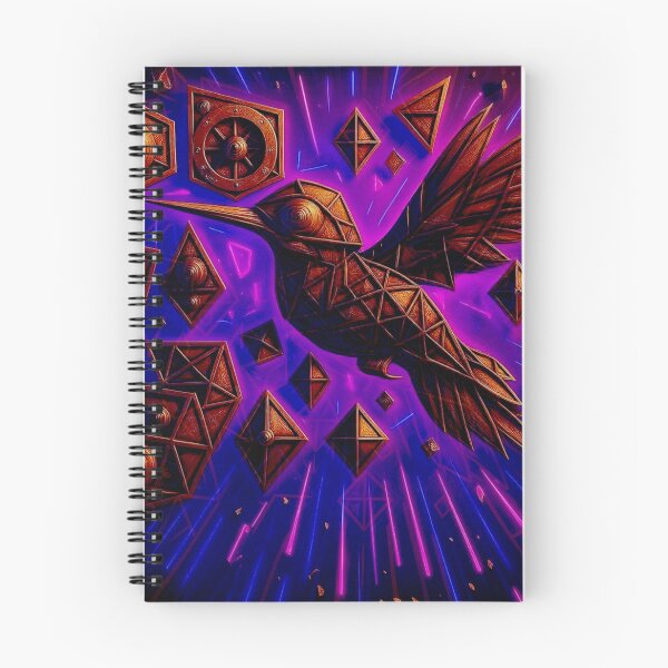 Item preview, Neon Flight: The Radiant Spirit of the hummingbird designed and sold by Helios Be. Lavsh.