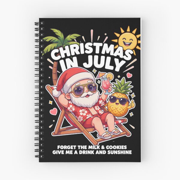 Item preview, Christmas In July – Funny Santa Beach Shirt Cute Summer Holiday Gift Forget Milk and Cookies V7 designed and sold by DarylWelsh2024.