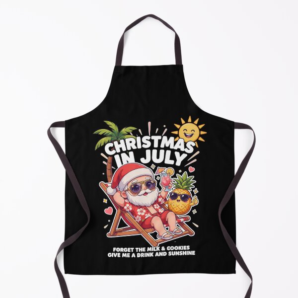 Item preview, Christmas In July – Funny Santa Beach Shirt Cute Summer Holiday Gift Forget Milk and Cookies V7 designed and sold by DarylWelsh2024.