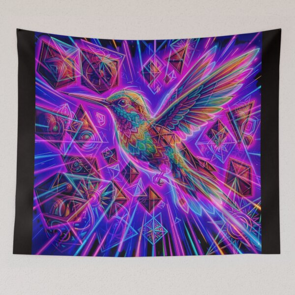 Item preview, Neon Flight: The Radiant Spirit of the hummingbird #1 designed and sold by Helios Be. Lavsh.