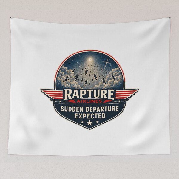 Item preview, Vintage Rapture Airlines Sudden Departure Expected designed and sold by Embers & Incense Co..