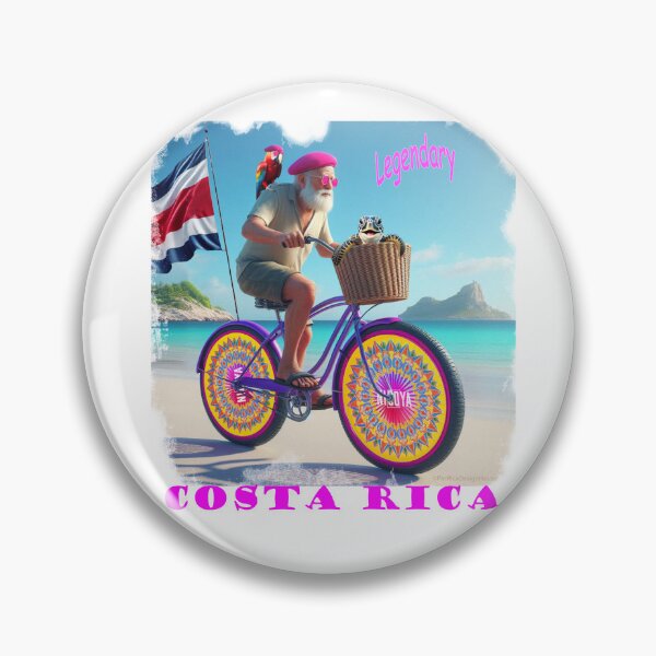 Item preview, Legendary Costa Rica Beach Cruiser | Pura Vida Tropical Bicycle Art designed and sold by Pacifica Design House.