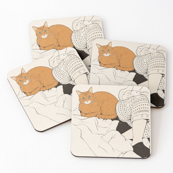 Item preview, Lazy Cat Loaf Japanese Ink Art Print designed and sold by Petinkart | INK SOULS.