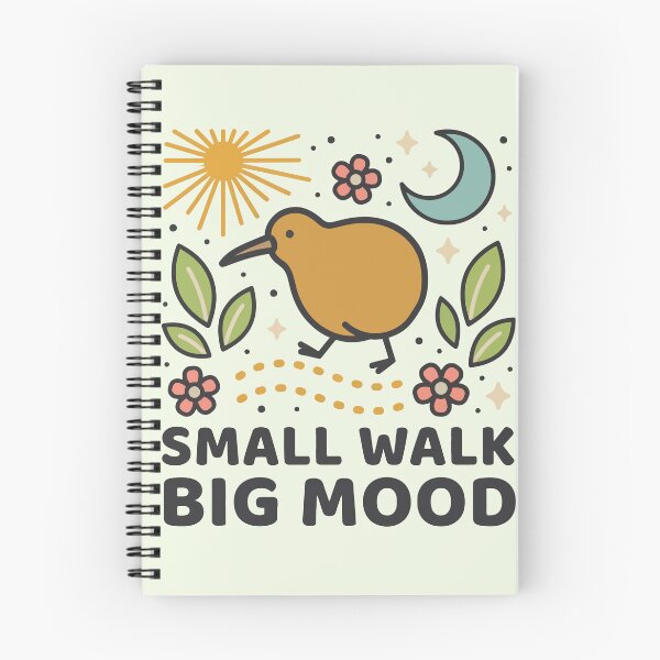 Item preview, Small Walk Big Mood Kiwi designed and sold by CutePawCreation.
