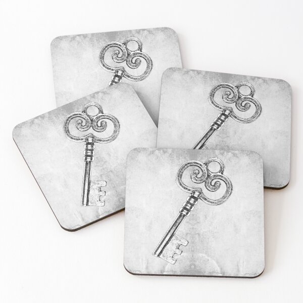 Item preview, Antique Silver Double Scroll Skeleton Key Dark Gothic designed and sold by Ghoul Enterprises.