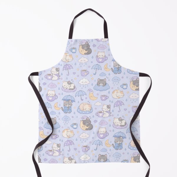 Item preview, Sleepy Cat Rainy Day Pattern designed and sold by Soft Berry Studio.