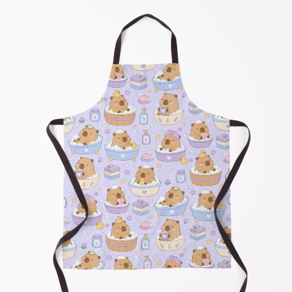 Item preview, Capybara Bubble Bath Spa Pattern designed and sold by Soft Berry Studio.
