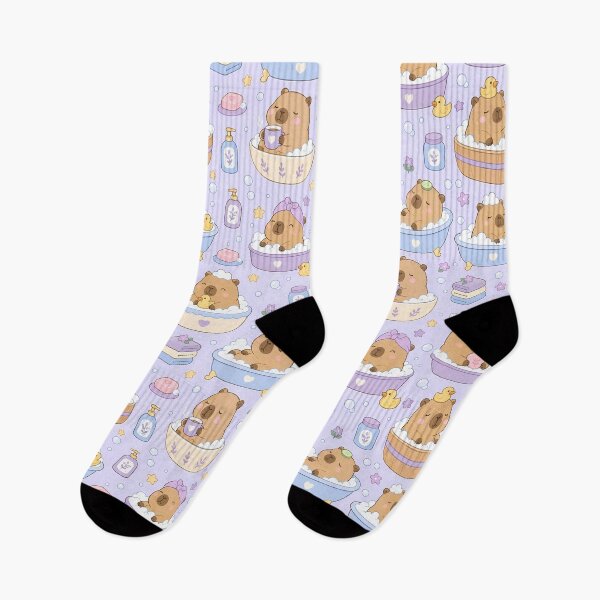 Item preview, Capybara Bubble Bath Spa Pattern designed and sold by Soft Berry Studio.