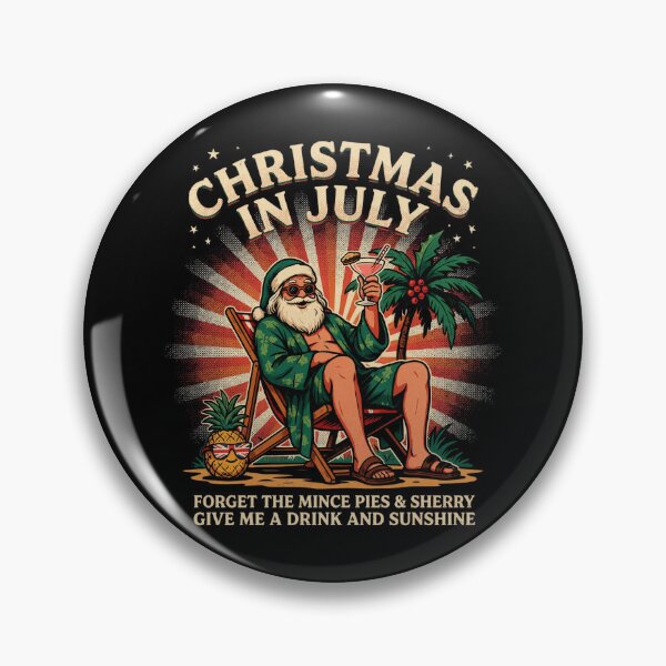 Item preview, Christmas In July – Funny Santa Beach Shirt Cute Summer Holiday Gift Forget Milk and Cookies V9 designed and sold by DarylWelsh2024.
