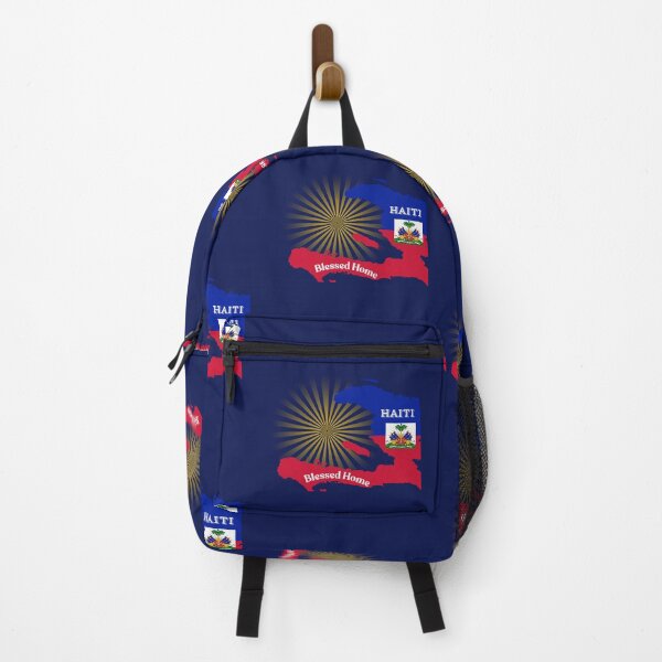 Item preview, Haitian Blessed Throw Pillow – Haitian Flag Design, Haiti designed and sold by JCozycorner.