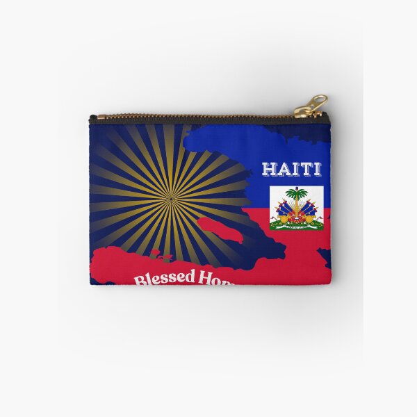 Item preview, Haitian Blessed Throw Pillow – Haitian Flag Design, Haiti designed and sold by JCozycorner.