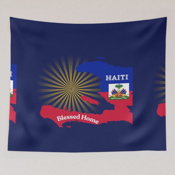 Item preview, Haitian Blessed Throw Pillow – Haitian Flag Design, Haiti designed and sold by JCozycorner.