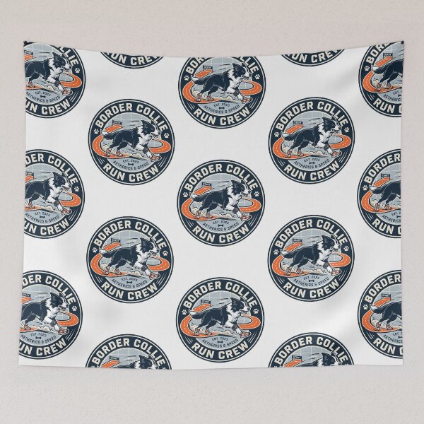 Item preview, Border Collie Run Crew Marathon Running Sneakers designed and sold by PictoVibe.