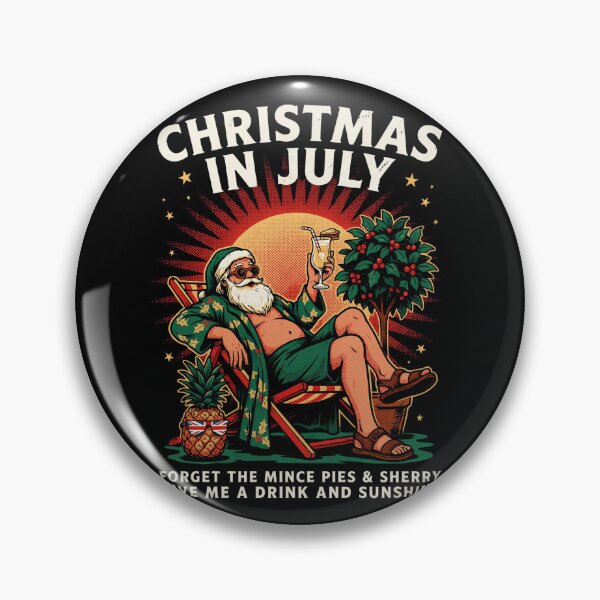 Item preview, Christmas In July – Funny Santa Beach Shirt Cute Summer Holiday Gift Forget Milk and Cookies V10 designed and sold by DarylWelsh2024.