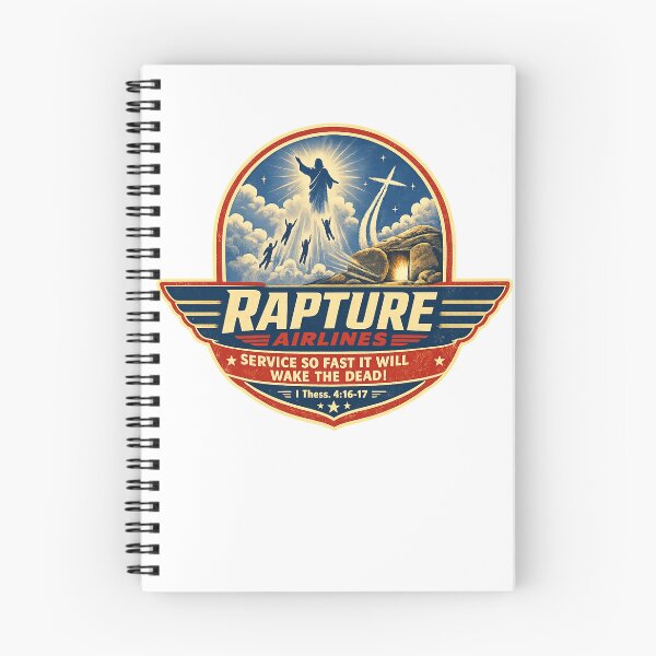 Item preview, Vintage Rapture Airlines Service So Fast It'll Wake the Dead designed and sold by Embers & Incense Co..