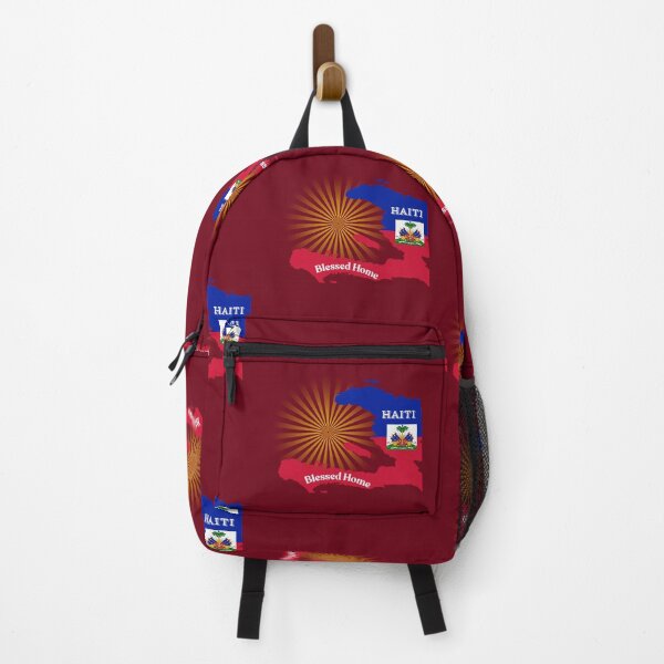 Item preview, Haitian Blessed Throw Pillow – Haitian Flag Design, Haiti designed and sold by JCozycorner.