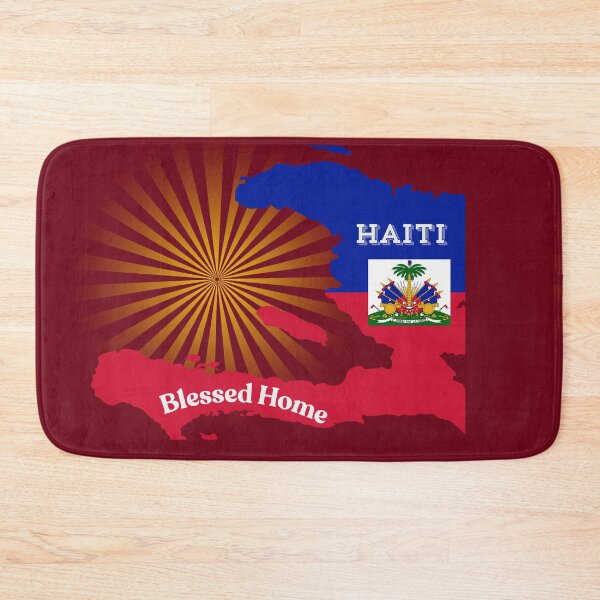 Item preview, Haitian Blessed Throw Pillow – Haitian Flag Design, Haiti designed and sold by JCozycorner.