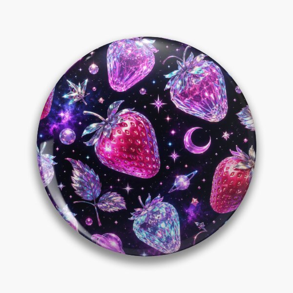 Item preview, Neon Strawberry Galaxy Pattern  designed and sold by Aramdesing.