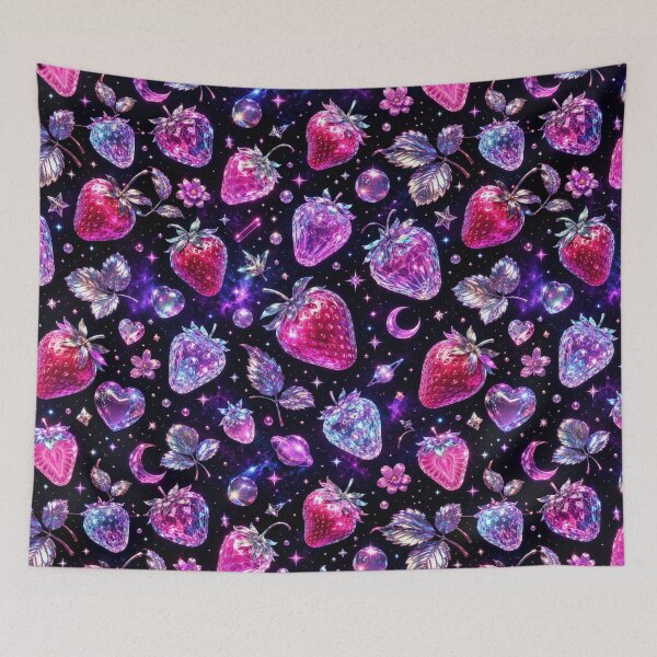 Item preview, Neon Strawberry Galaxy Pattern  designed and sold by Aramdesing.