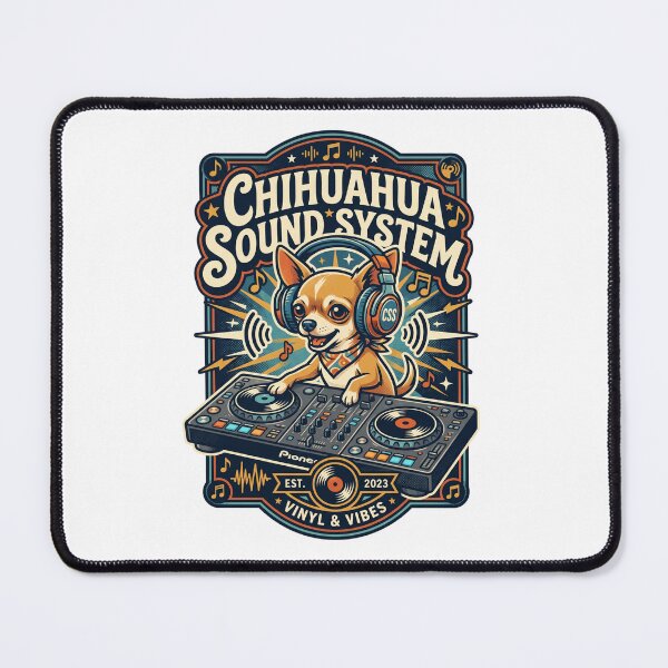 Item preview, Chihuahua Sound System DJ Turntable Headphones designed and sold by PictoVibe.