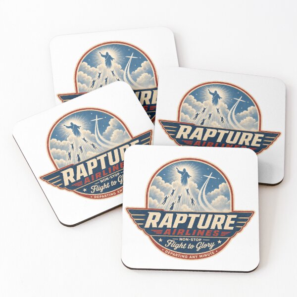 Item preview, Vintage Rapture Airlines Non-Stop Flight to Glory designed and sold by Embers & Incense Co..
