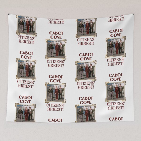 Item preview, Cabot Cove Citizens’ Arrest! (on White) designed and sold by PawsitiveMum3.