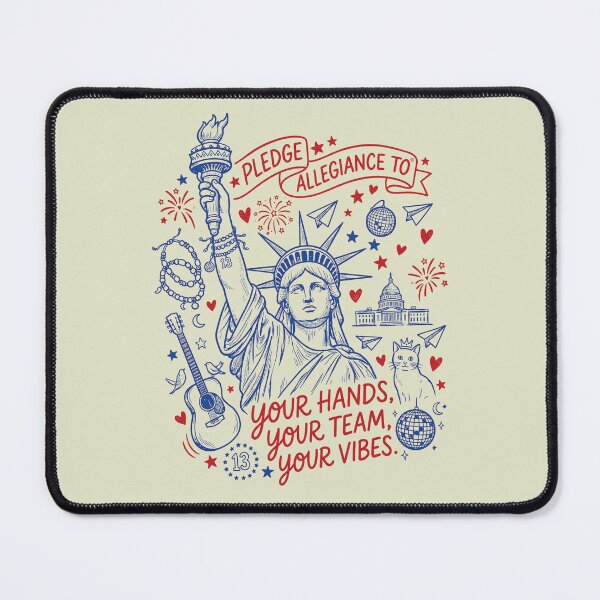 Item preview, Pledge Allegiance To Your Hands Your Team Your Vibes Patriotic Music Lover 4th of July Liberty designed and sold by modoodles357.