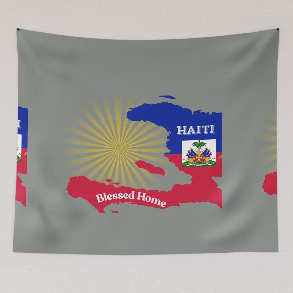 Item preview, Haitian Blessed Throw Pillow – Haitian Flag Design, Haiti designed and sold by JCozycorner.
