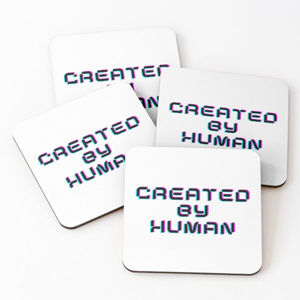 Item preview, Created By Human Digital Glitch Typography designed and sold by eMKa82.