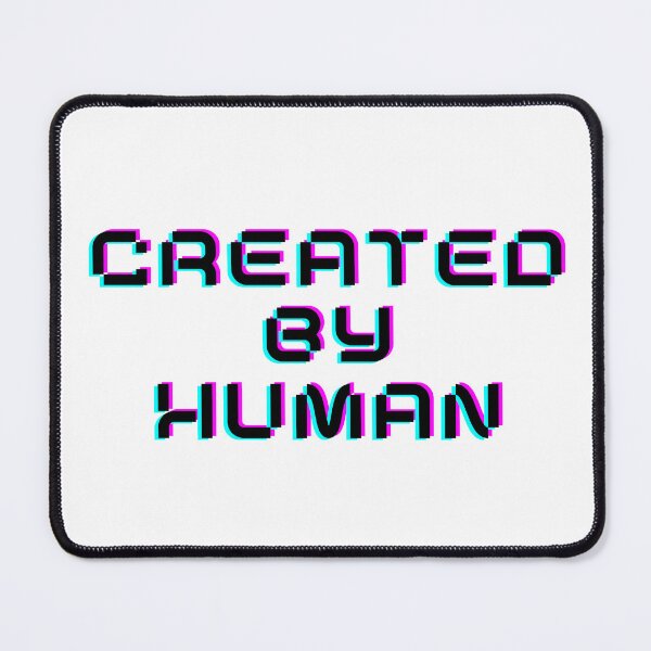 Item preview, Created By Human Digital Glitch Typography designed and sold by eMKa82.