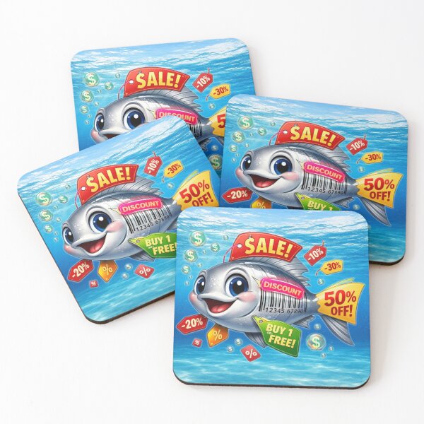 Item preview, Salefish Splash • Funny Discount Design designed and sold by MysticOzzy.