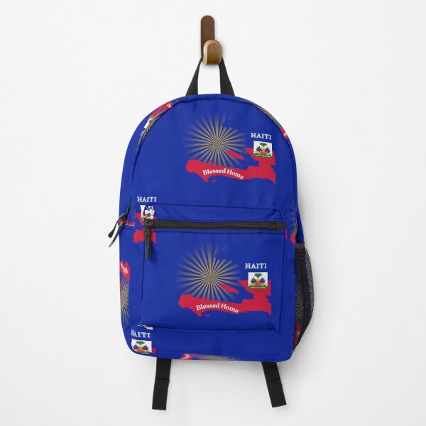 Item preview, Haitian Blessed Throw Pillow – Haitian Flag Design, Haiti designed and sold by JCozycorner.