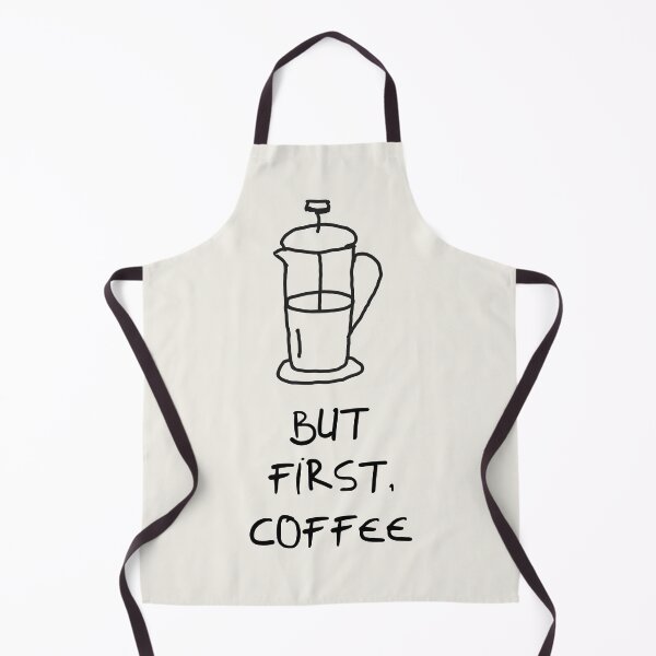 Item preview, Hand-Drawn 'But First, Coffee' French Press Minimalist Design designed and sold by Digital-Thought.