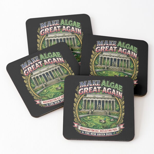 Item preview, Make ALGAE Great Again Washington D.C Reflecting Pool The New Green Deal Retro Let's Go ALGAE designed and sold by modoodles357.