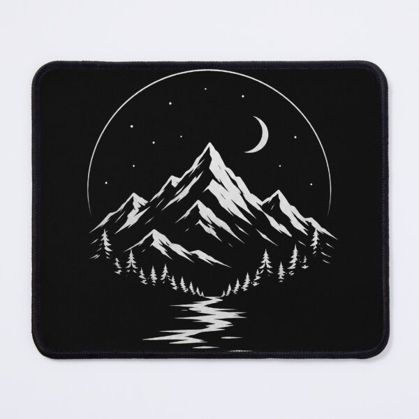 Item preview, Minimalist Mountain Night Design designed and sold by Mysthor-Designs.