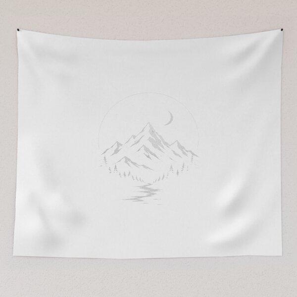 Item preview, Minimalist Mountain Night Design designed and sold by Mysthor-Designs.