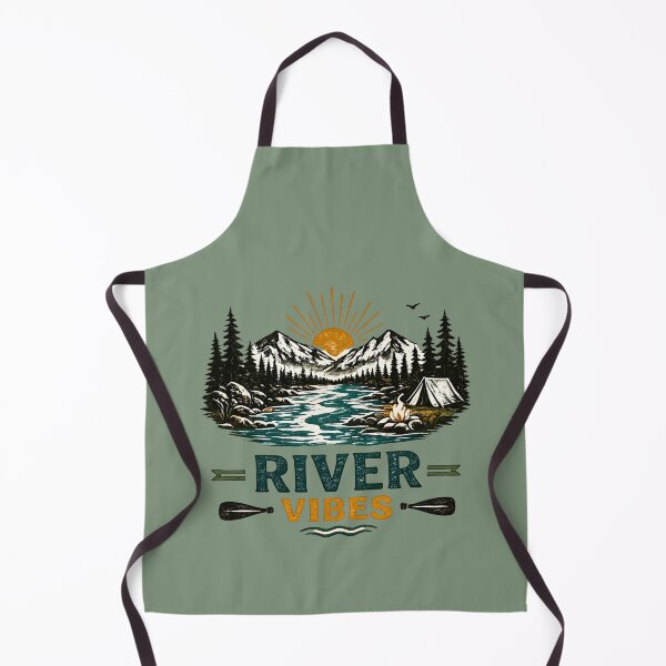 Item preview, River Vibes Vintage Outdoor Nature Graphic designed and sold by Lizavelle.