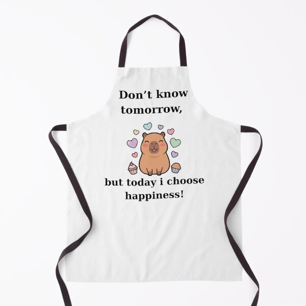 Item preview, Cute Capybara Today I Choose Happiness Design designed and sold by TheFrameVault.