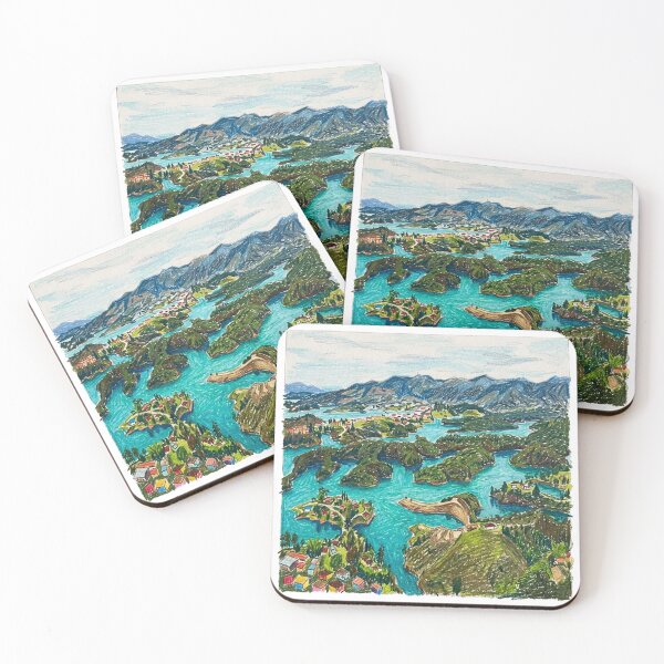 Item preview, Mountainous landscape with lakes designed and sold by CristianCEB.