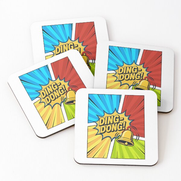 Item preview, DING-DONG! Retro Comic Sound Effect Pop Art Design designed and sold by CleanDecor.