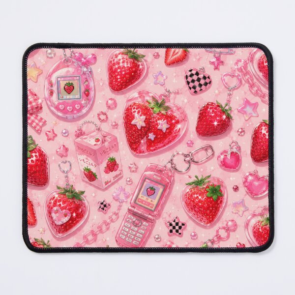 Item preview, Kawaii Strawberry Dreams Pattern  designed and sold by Aramdesing.